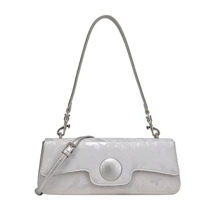 2026 Luxury Retro PU Women's Tote Bag Oblique Shoulder Large Capacity Embroidery Multifunctional Casual Thread Summer Autumn