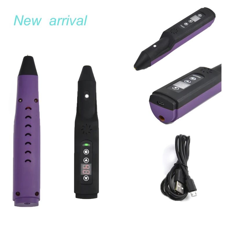 2024 New Cordless Hot Melt Glue Gun Arrival 3.7V Selling Safety 3D Print Pen Style Printing With