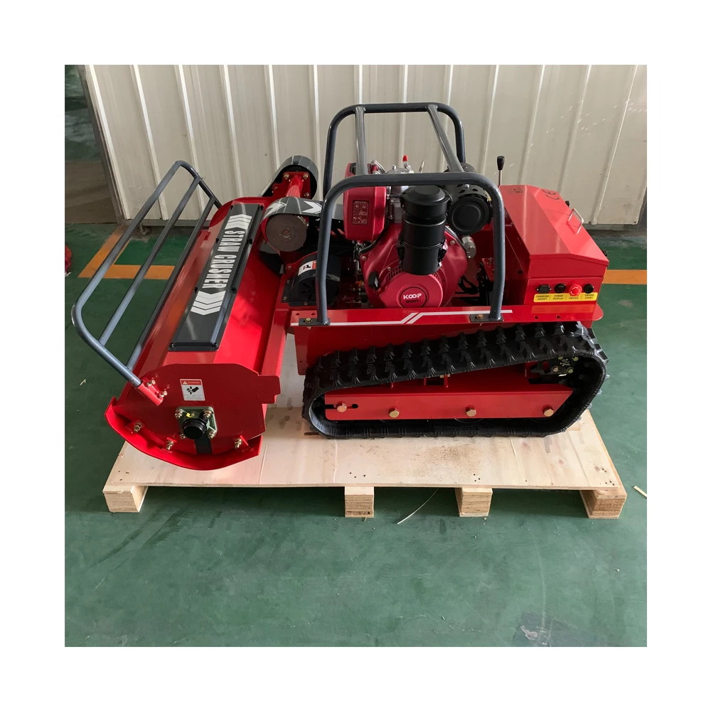 High Quality Ce Approve Grass Cutting Machine Crawler Brush Cutter for Agriculture Electric Remote Control Ai Robot Lawn Mower