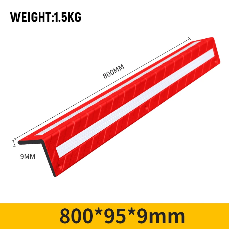 High Quality Reflective Strip Wall Corner Guard Protector Colorful Rubber Plastic for Roadway Premium Wall Corner Protector supplier