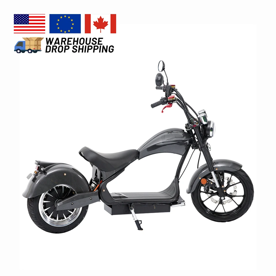 4000w Fast Speed Electric Citycoco Chopper Long Range Electric Scooters