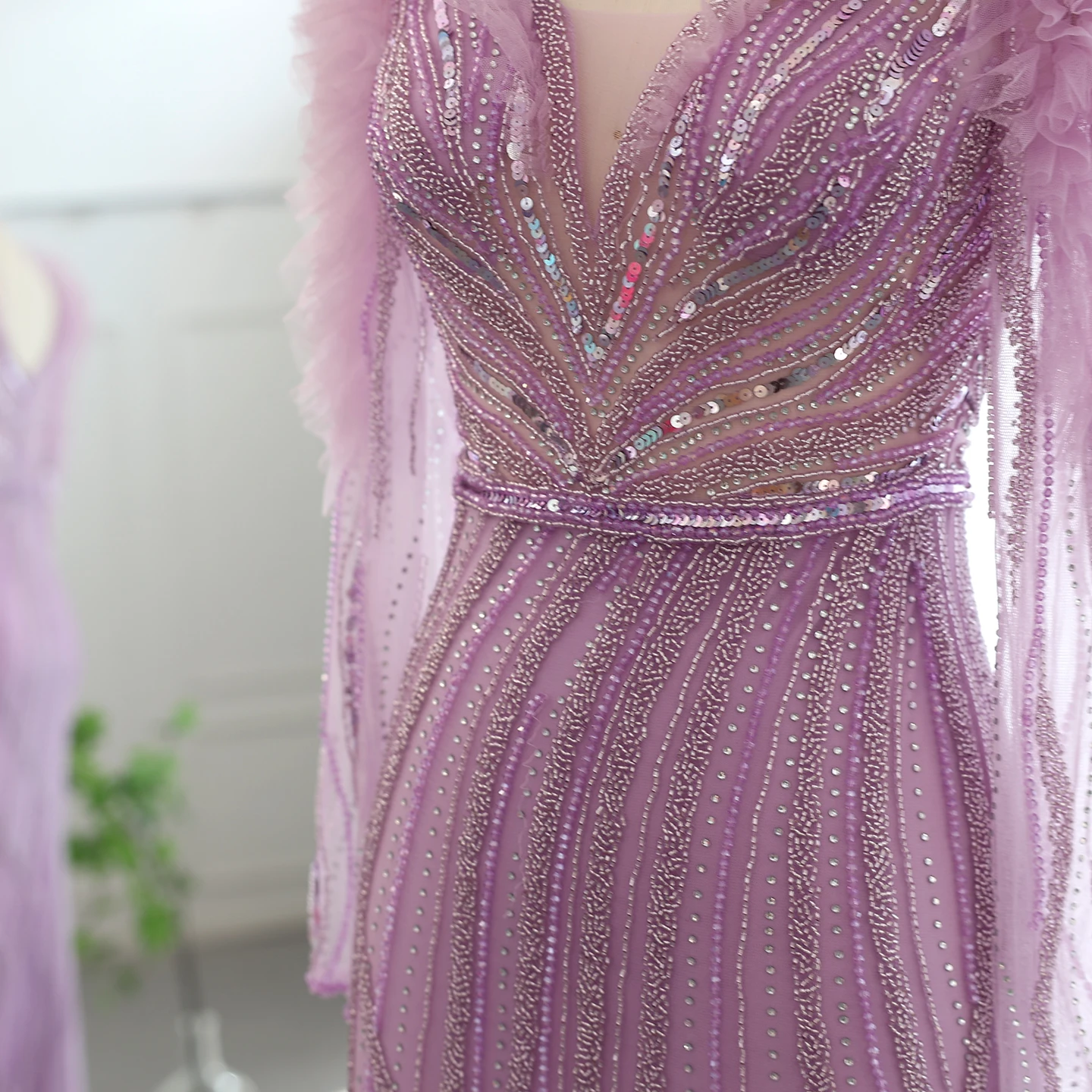 sachin and babi light blue dress Lavender Lehenga for Engagement Ceremony main image 0