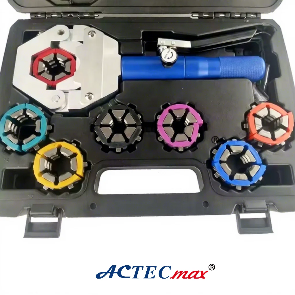 Hydraulic Steel AC Hose Crimper for Car Air Conditioning Repair Model AC.135.0431 High Performance Hand Tool OEM/ODM Available