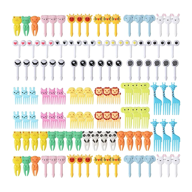 Лидер продаж забавная коробка Bento палочки для еды зубочистки динозавр наборы вилок фруктов