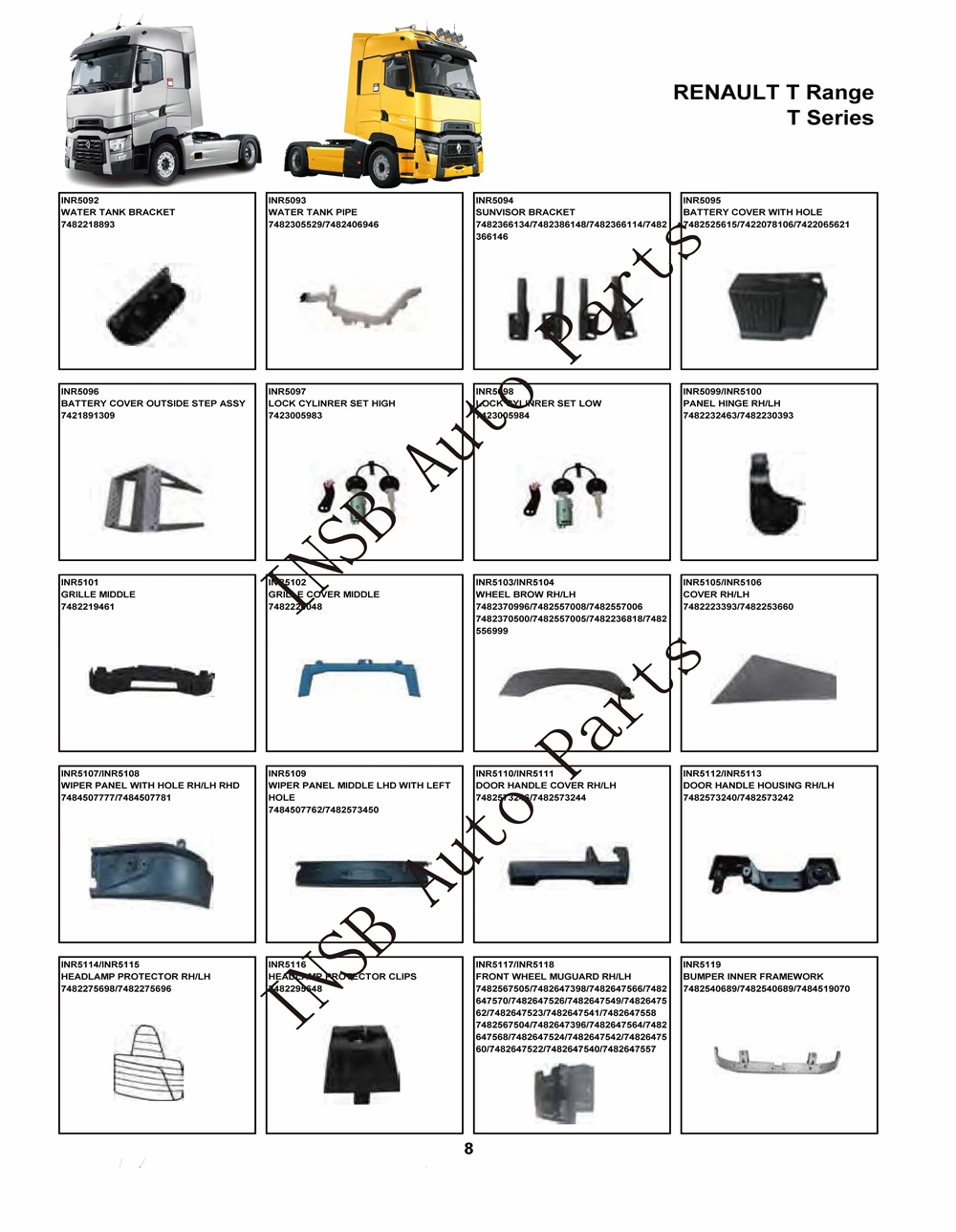 Truck Spare Body Parts For Renault T Range Series Truck For Renault T ...