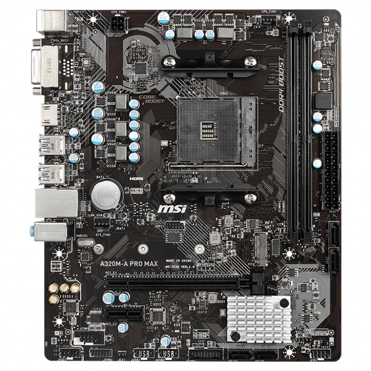 Wholesale MSI A320M-A PRO MAX Micro ATX Gaming Motherboard with