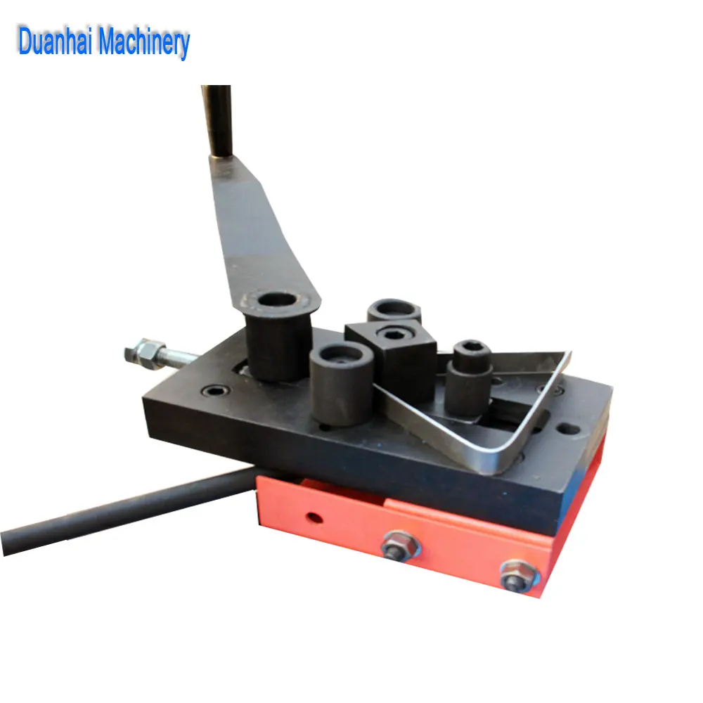 Small Manual Wrought Iron Angle Circle Arc Bending Machine Manual Scroll Bending Machine