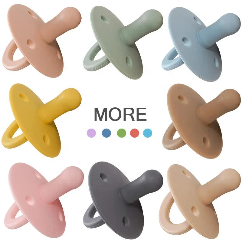 Natural Baby Pacifier Customize Medical Grade Silicone Pacifier New Born Baby Pacifier
