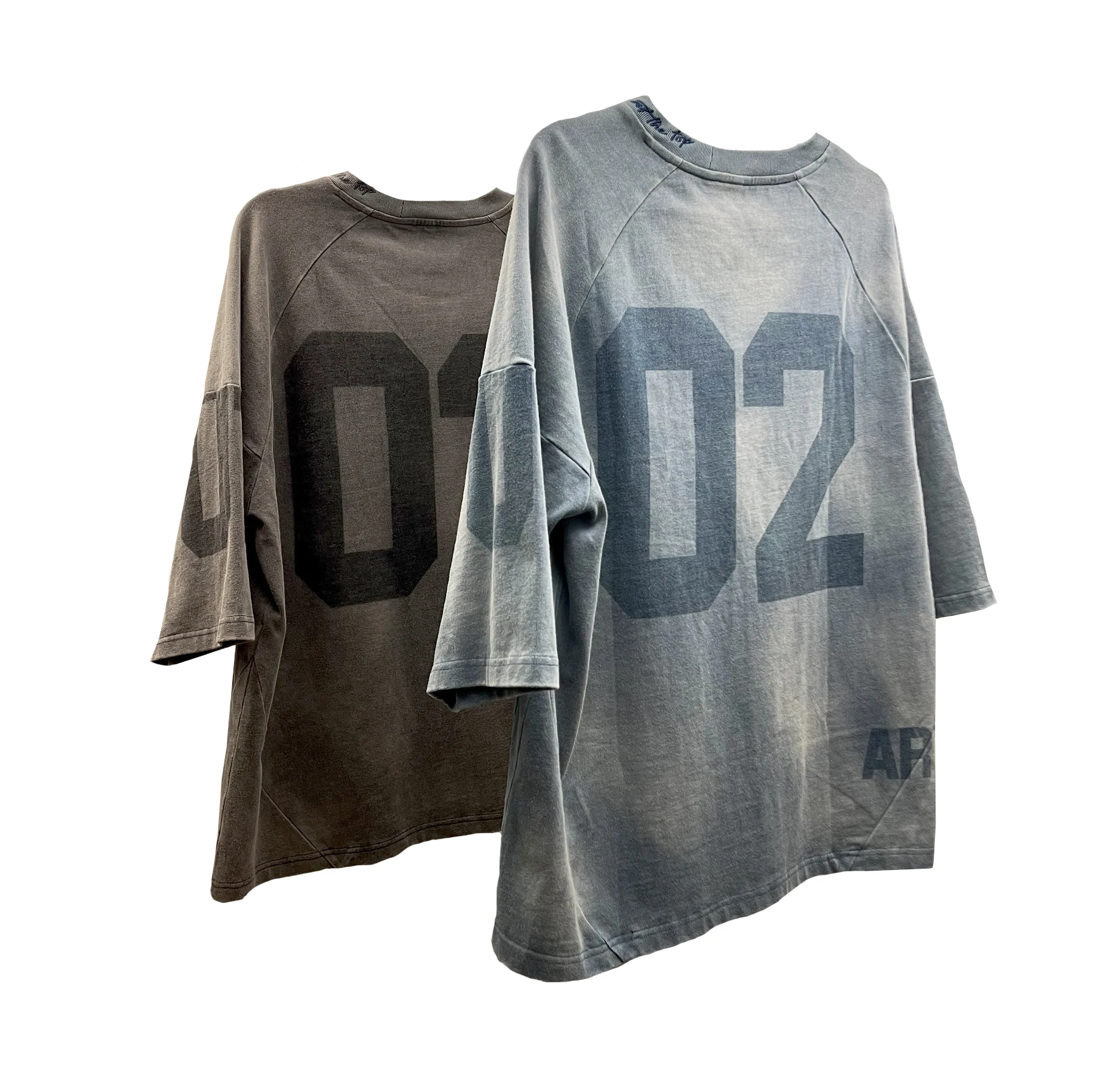 Salati T Shirt Manufacturer High Quality Screen Print Sun Faded Oversized Embroidery Distressed Tee Acid Wash T-shirt Hommes Men