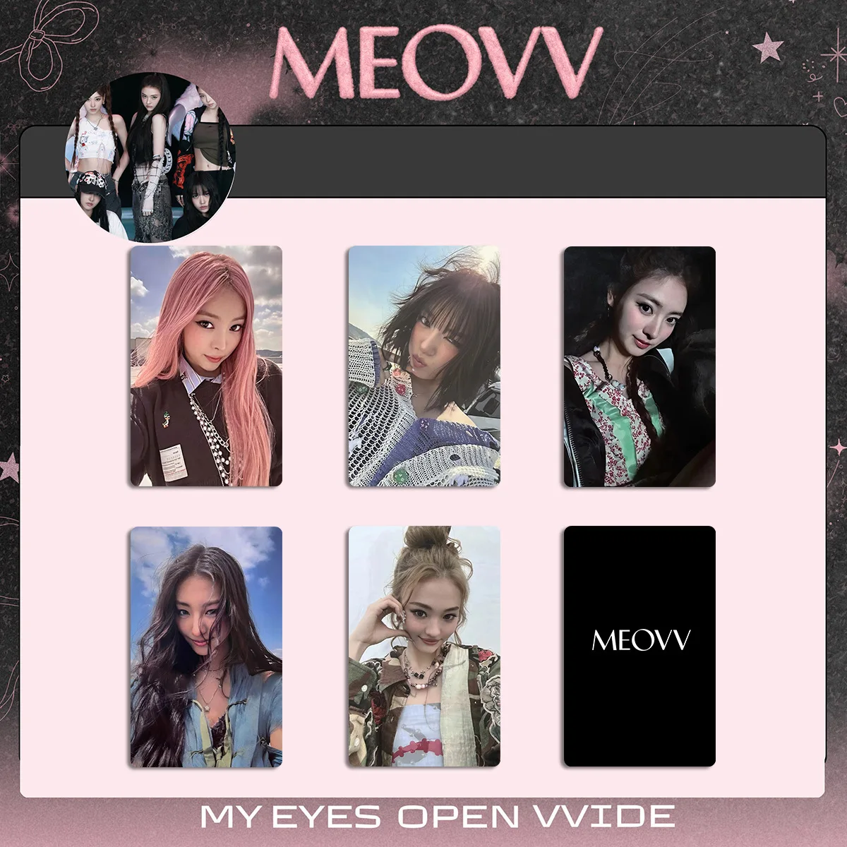 KPOP MEOVV MY EYES OPEN VVIDE Album Photocards - Fans Collectibles