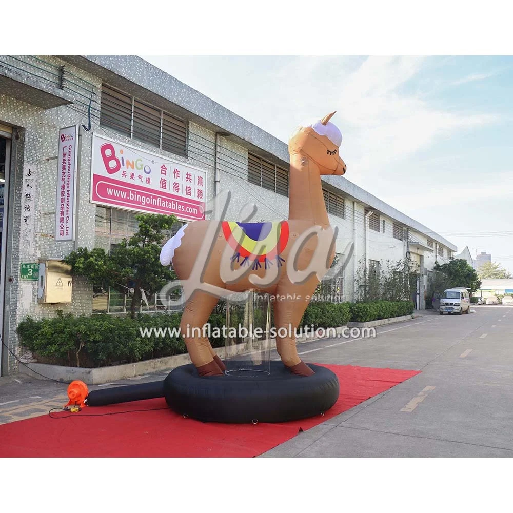 New Design Factory Directed Inflatable Cartoon Inflatable Alpaca for Sale