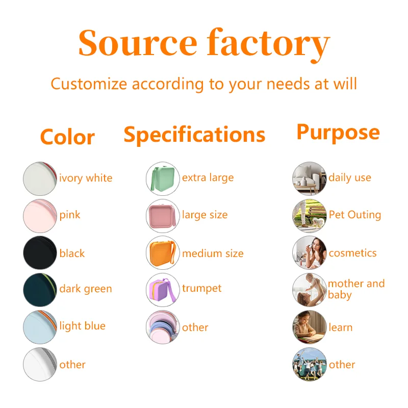 Unisex Baby Teether OEM& ODM Custom Silicone Maker Manufacturers Waterproof Storage Pouch Coin Purse details