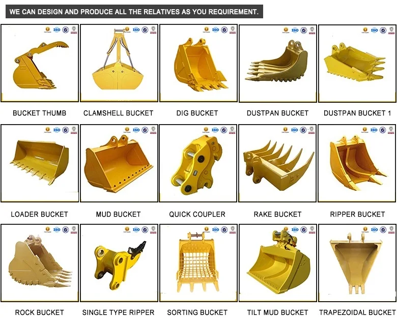 E307c Excavator Manual Grab Hydraulic Scrap Rock Lifter Grapple Cable ...