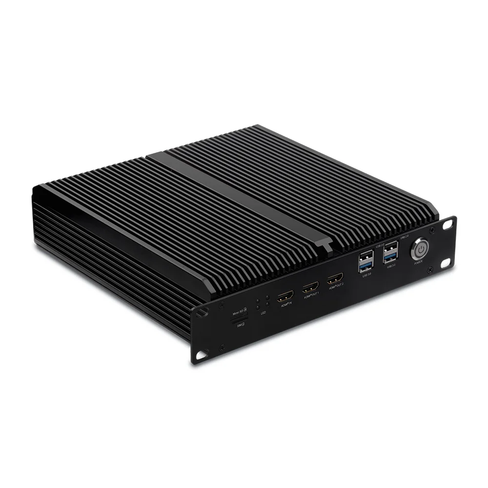 AI Edge Computing RK3588 Embedded Industrial Pc for NVR Cloud Terminal Industrial Control Multimedia Advertising Machine