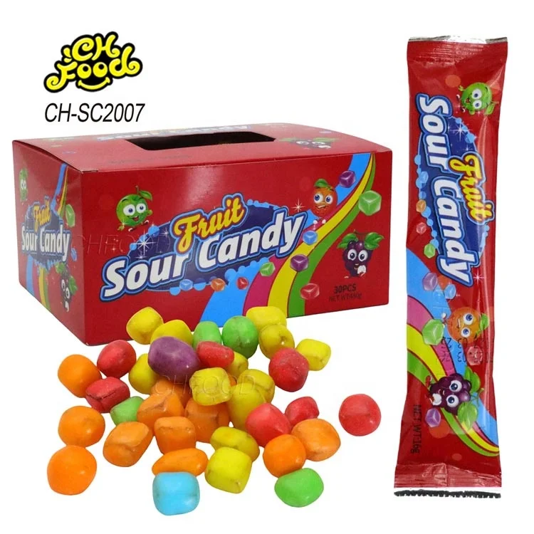 Colorful MIni Fruit Sour Candy Custom Halal Gummy Jelly Candy Sweets Factory Low MOQ Wholesale China Snack Food