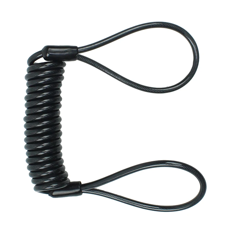 Alarm Disc Lock Safety Alarm Warning Spring Coil Wire  Reminder Rope Brake Carry Pouch for Bike Motorbike Scooter Anti Theft