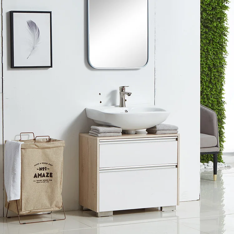 small modern minimalist washbasin wall  bathroom cabinet vanity