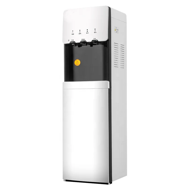 Hot Cold Compressor Cooling Free Standing Water Dispenser With Refrigerator