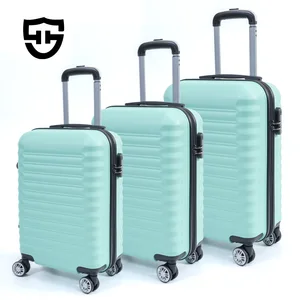 New Fashionable Classic Simple Waterproof ABS Hard Case 4-Wheel Soft Handle Trolley Bag Unisex Spinner Travel Luggage Sets
