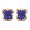 Perlina focale di pane di gelatina viola profondo 568