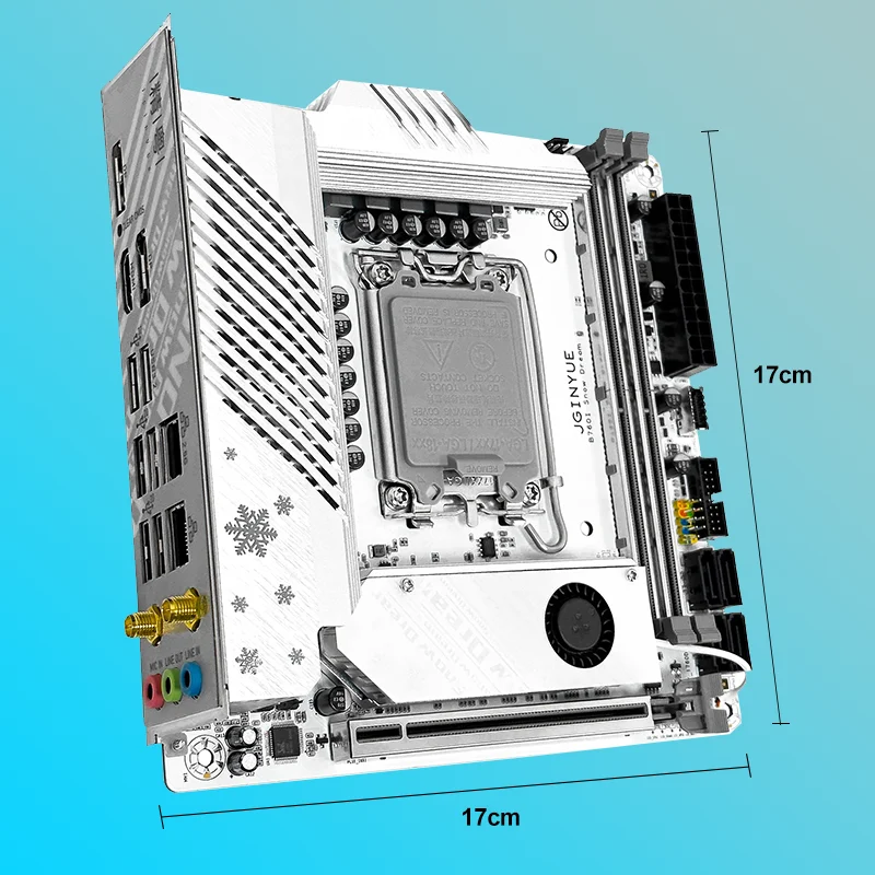 JGINYUE B760I Snow Dream D4 Gaming Motherboard - 64G DDR4
