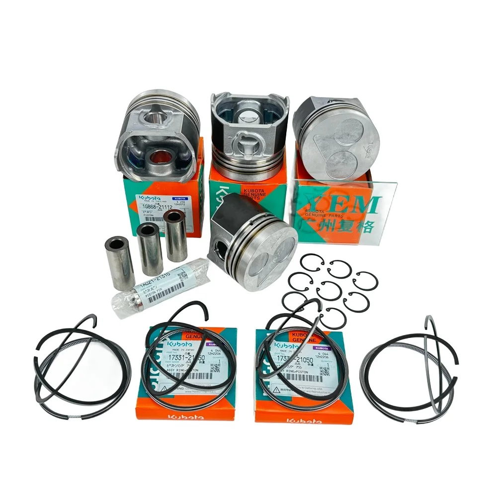 High Performance V1405 V1502 V1505 V1512 Piston Kit for Kubota Engine Parts