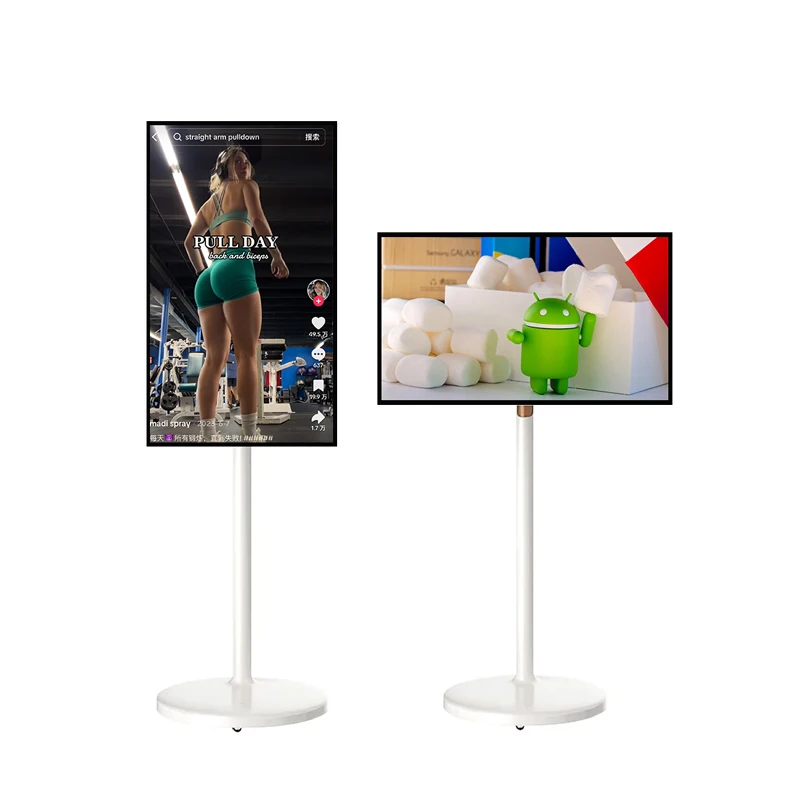 27 Zoll Android 13 LCD-Werbedisplay Boden Smart Screen LCD Smart Display Bildschirm Digital Signage und Display Digital Stand