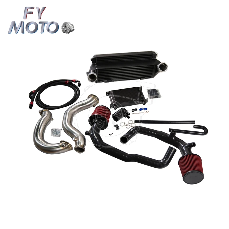 Exhaust Downpipe+intercooler+charge Pipe+inlet Hose Fit For N54 135i