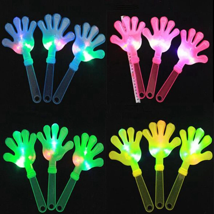 Wholesales gift promotional plastic hand clappers glow stick for party music concert