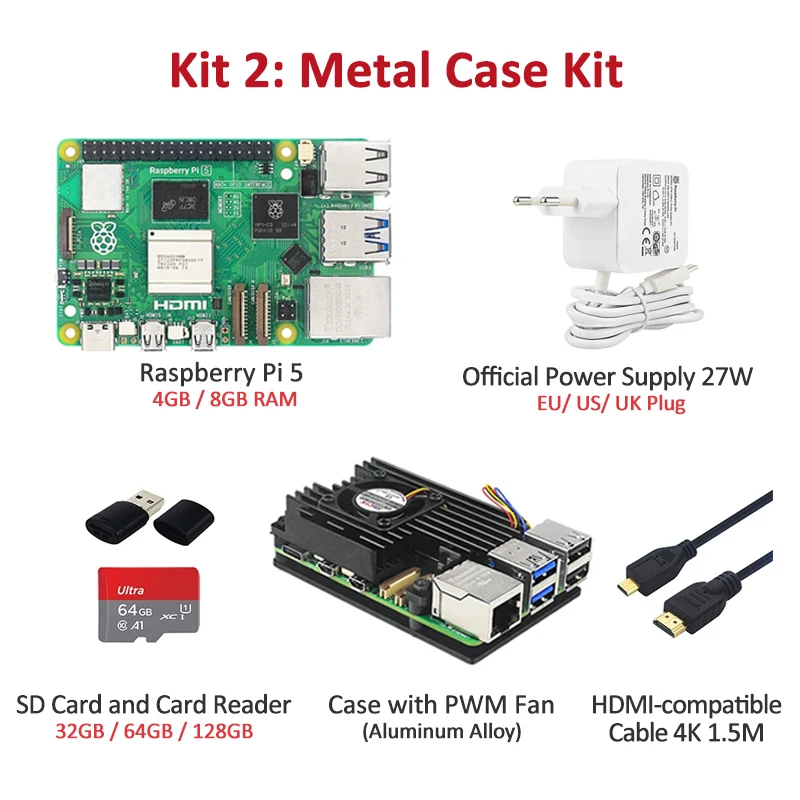 Latest Original Raspberry Pi 5 Generation 4g 8g Ram Development Board ...