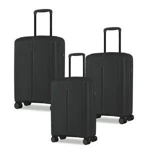 Luxury Suitcase New Arrival Wholesale 8-Wheeled PP Hard-Shell Suit Cases Lightweight 3-Piece Business Travel Bags Luggage Set for Travel