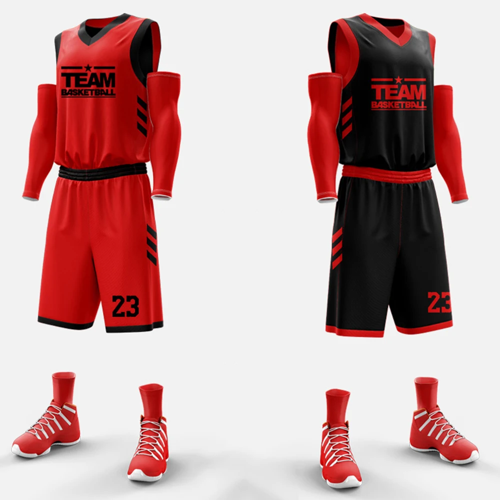 Custom Men Youth Basketball Jerseys Printed Reversible Mesh Performance  Athletic Blank Team Uniforms for Sports