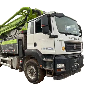 Second Hand Used 2012 2015 2018 2019 2020 Zoomlion 49m 52m 56m concrete pumping truck on chassis