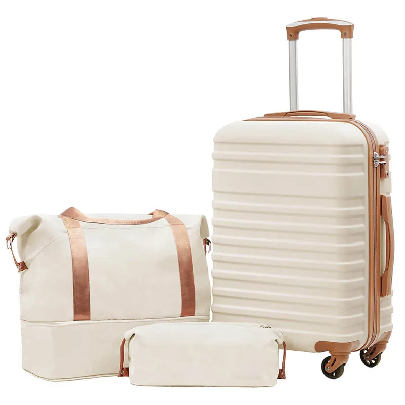 Wholesale Men Women Luxury Aluminum Luggage Suitcase 3 Piece Travel