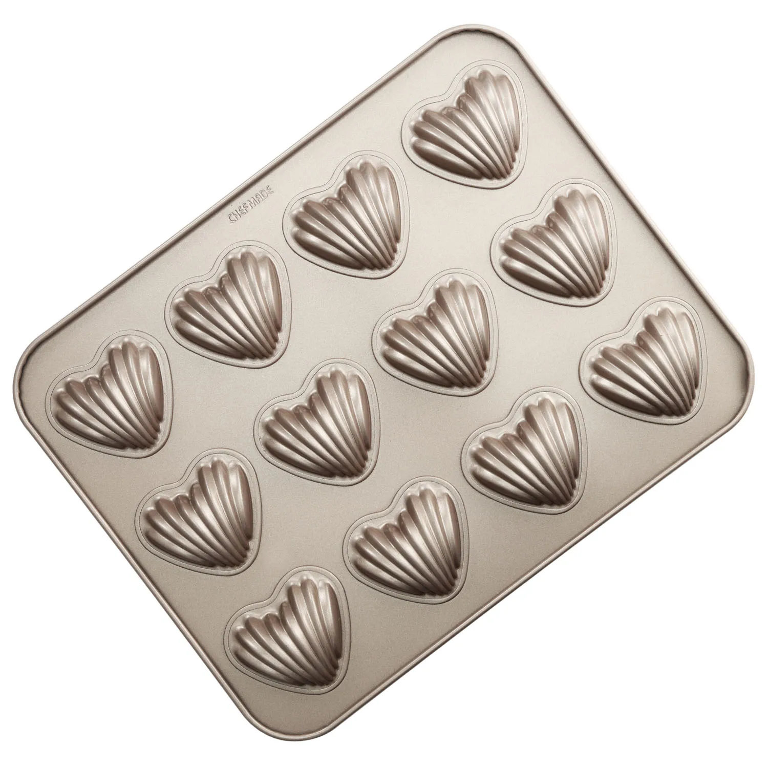 Best Seller Madeleine Pan 12 Cup Nonstick Heart Shape Cup Cake Pan Carbon  Steel Baking Pan