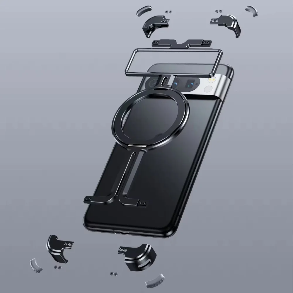 product hollow magnetic bracket for google pixel 8 anti fall phone case for goole pixel 9 pro 7pro laudtec-5