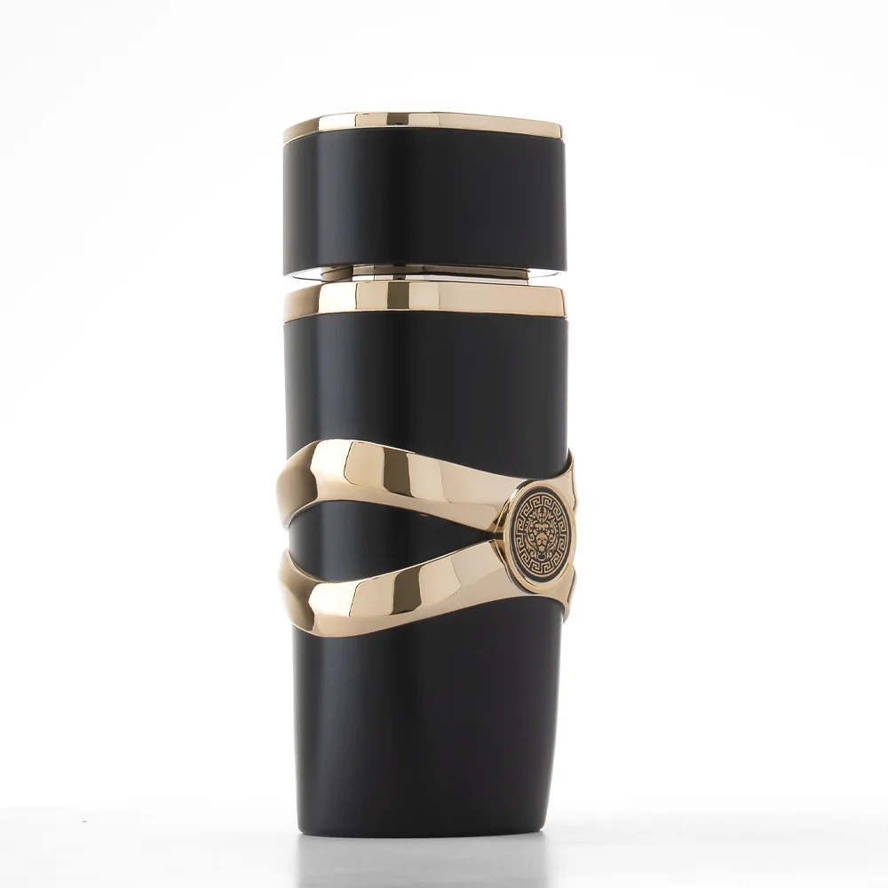 Custom Empty Unique Cologne Bottle Matte Black Perfume Glass Bottle Arabic Style 100ml Perfume Bottle