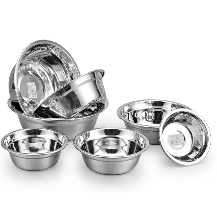 Stainless Steel Bowls For Dogs Ecofriendly Smooth Edge Stable Bottom