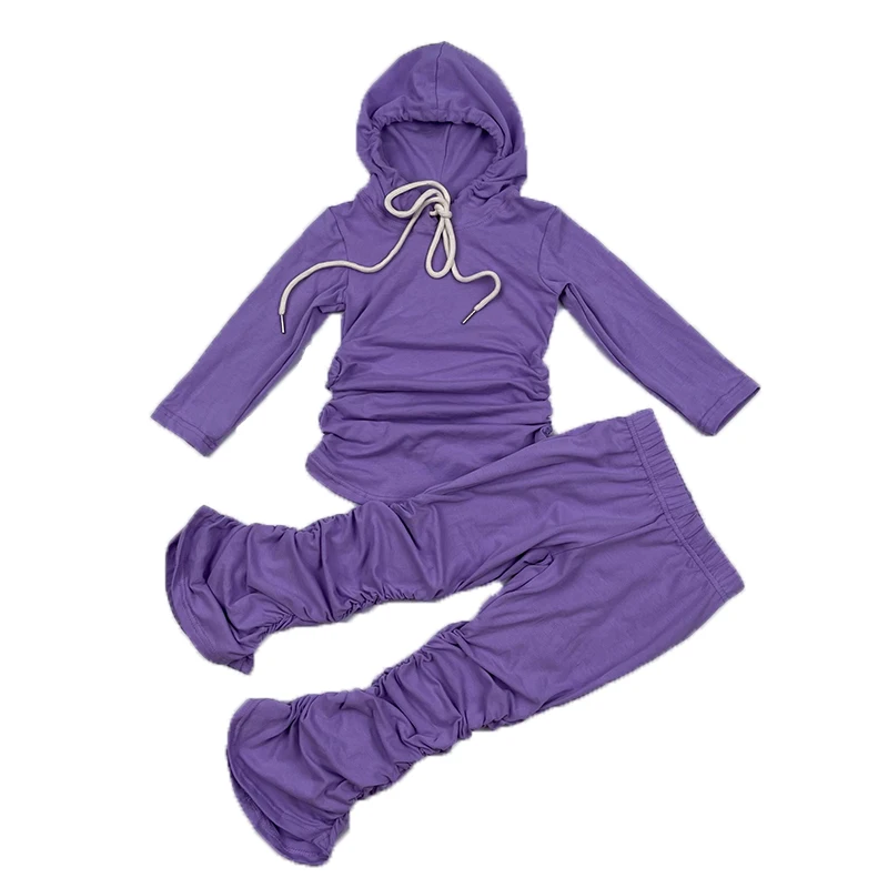 Разноцветный детский хлопковый спортивный костюм и комплект с толстовкой на ребенка старше для маленьких девочек наборный штаны из двух предметов; Костюмы в стиле «Мама