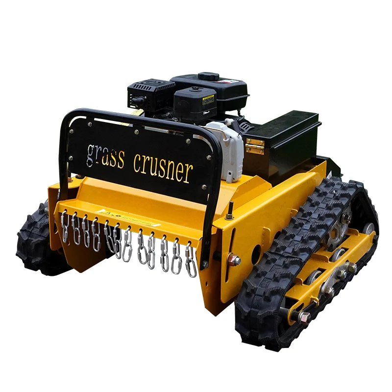 Remote Control 500mm Cut Width Flail Mower Zero Turn Smart Cutting Machine for Lawn DIY Grade 24V Electric & Petrol Power Source