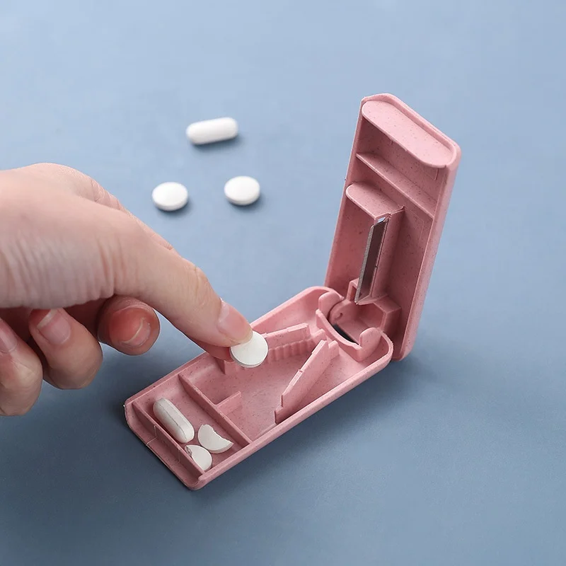 Portable Storage Plastic Tablet Splitter Medicine Organizer Mini Pill  Cutter - China Pill Organizer, Pill Box