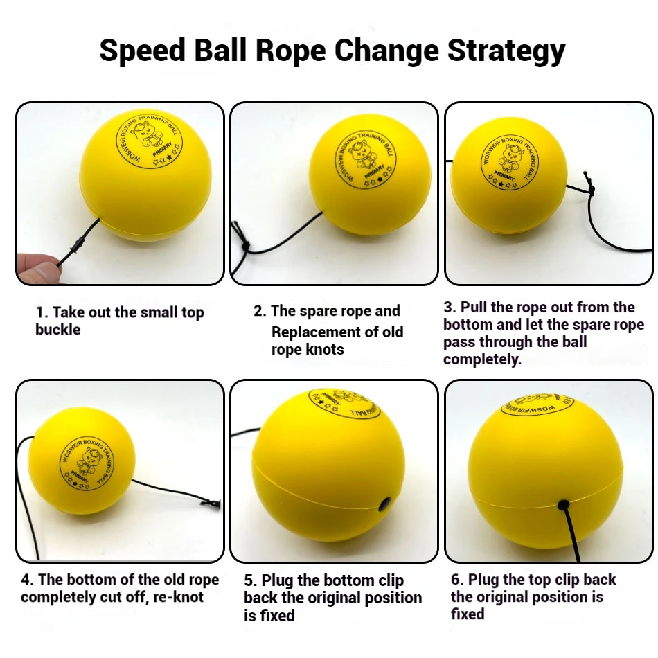 WOSWEIR-儿童之家训练速度球头戴式魔术反应冲孔光滑PU泡沫减压工具速度球