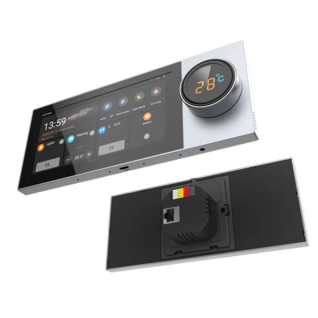 Multi-functional 6 Inch KNX EIB Smart Home System Wall Switches Touch  Screen Control Panel