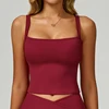 Camiseta sin mangas-Rojo cereza
