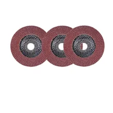 High Quality 60 80 100 Grit  Aluminum Oxide Flap Disc With Plastic Backing /Fiber Glass