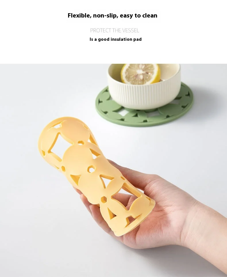 Modern Design Household Tray Mat 5mm Thick Hollow Silicone Insulation Heat-resistant Dining Table Pot Cup Mat supplier