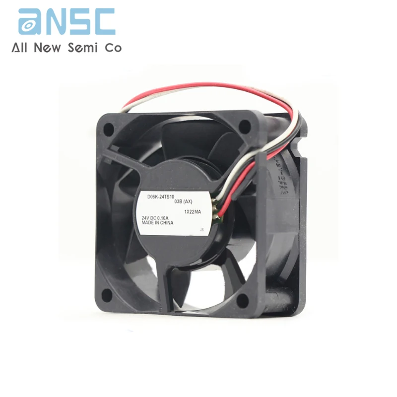 Original Axial flow fan D06K-24TS10  60X60X25mm 24V 0.1A Industrial DC cooling fan