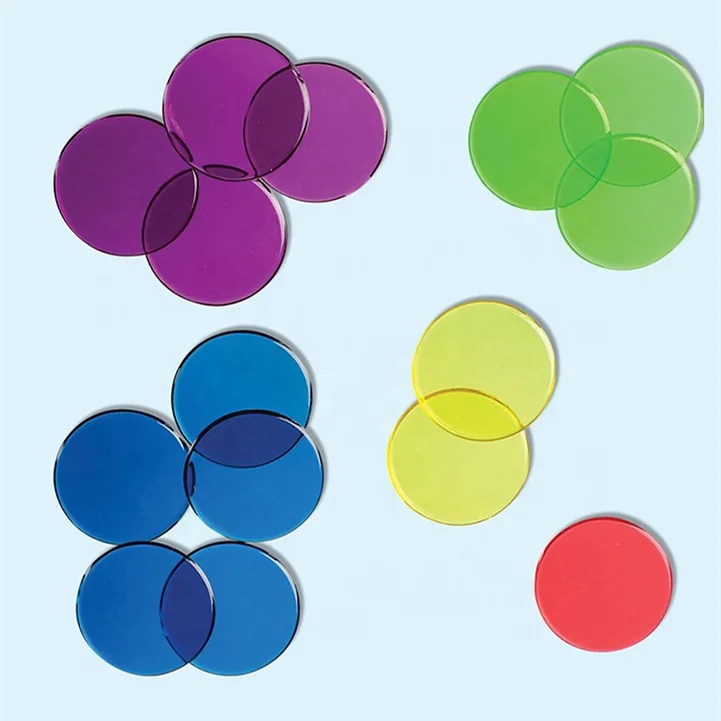 Transparent Color Counting Chips - 250 Pieces