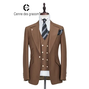 Wholesale Price Perfect Quality Wool Fabric Slim for Man Suit Men's Long Suits for Sale Set