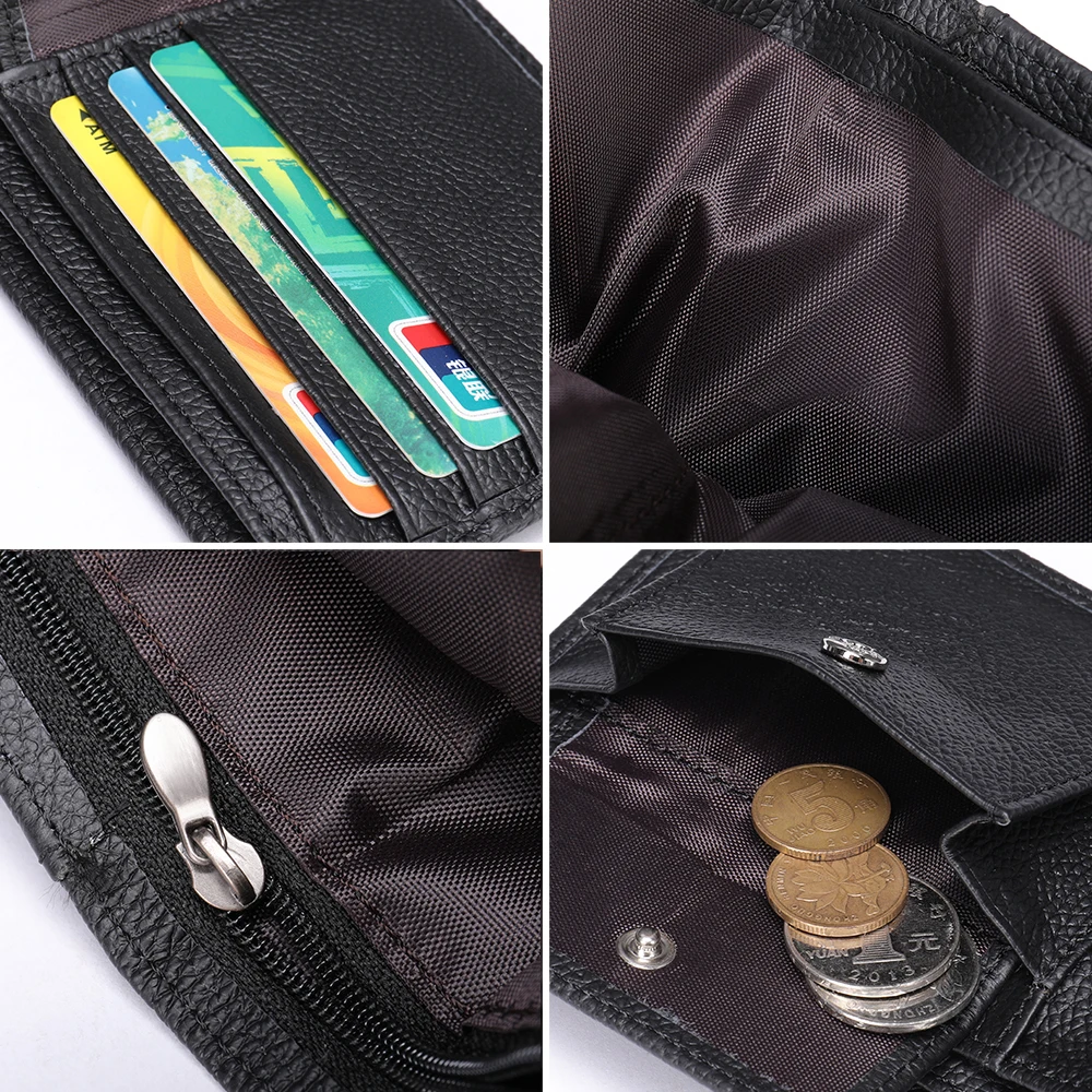 Portafoglio Montreal in pelle nera rustica con protezione RFID | Disponibile! | Lucleon Portafoglio Montreal in pelle nera rustica con protezione RFID | Disponibile! | Lucleon